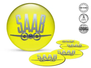 Saab Calcomanías de Rueda Custom Vector Pulso Temporal